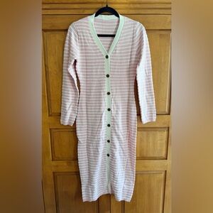 NWOT Striped Knit Sweater Midi Dress Size Small
